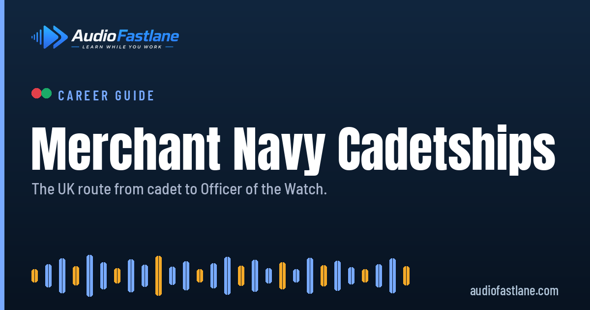 Merchant navy cadetships: the UK route from cadet to Officer of the Watch